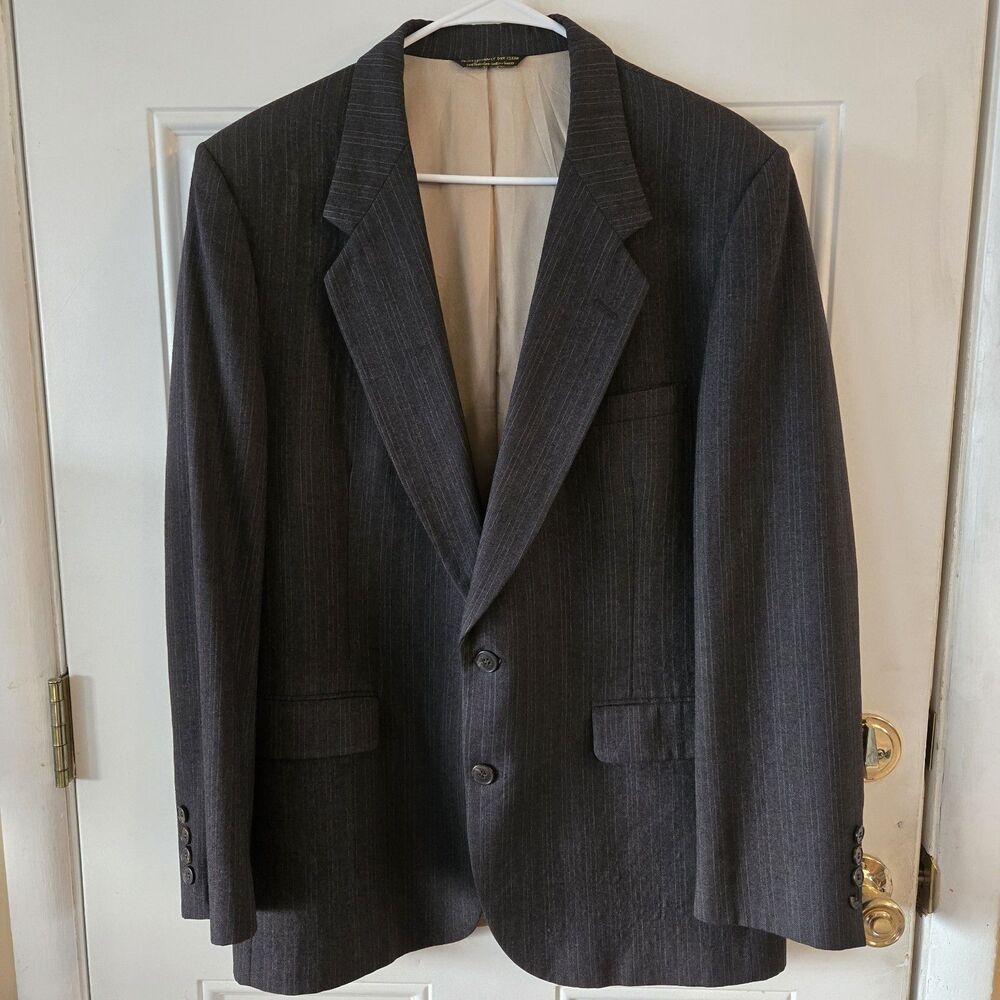 Nino Cerruti men's wool double breasted sport coat jacket blazer See Description